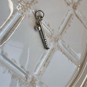 Vintage Baseball Bat Charm 925 Sterling Silver NOS Sports Charm